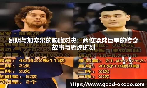 姚明与加索尔的巅峰对决：两位篮球巨星的传奇故事与辉煌时刻